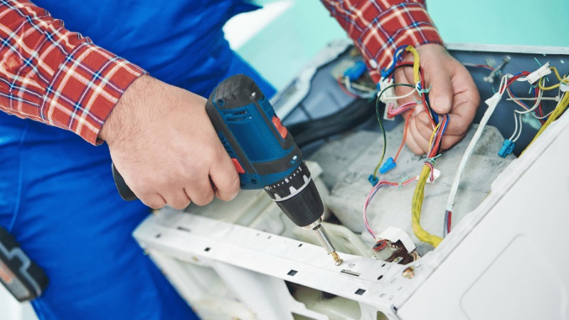 Soma Panasonic Panasonic çamaşır makinesi kart tamiri – Su almama arızası orijinal parça ile giderildi. - Teknik servis örneği