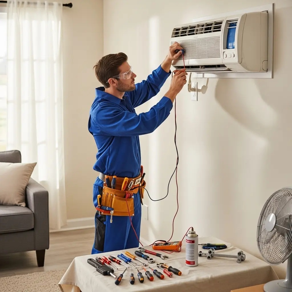 Soma Panasonic Panasonic klima gaz dolumu ve bakım – Enerji verimliliği artırıldı. - Teknik servis örneği